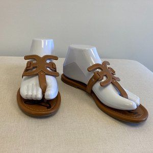 Camel Leather Sandals